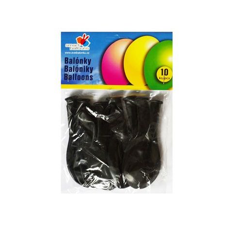 Balon gonflabil - set de 10 negru 26cm, Smart Balloons, W040582