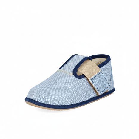 PAPUCI BAREFOOT PENTRU BĂIEȚI PEGRES, BF01 TEXTIL, ALBASTRU