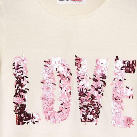 TRIČKO DIEVČENSKÉ S DLHÝM RUKÁVOM S APLIKÁCIOU, MINOTI, ENCHANTED 8, HOLKA