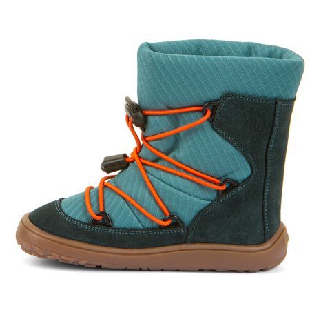 CIZME BAREFOOT DE IARNĂ PENTRU BĂIEȚI TEX TRACK WOOL PETROLEUM G3160251-3