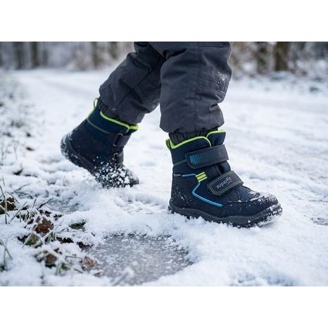 SUPERFIT HUSKY BLUE/LIGHT GREEN GTX FIÚ TÉLI CIPŐ 1-006082-8010