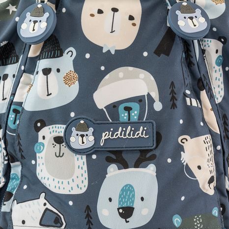 CHLAPČENSKÁ ZIMNÁ KOMBINÉZA S KOŽÚŠKOM, PIDILIDI, PD1129-02, MODRÁ