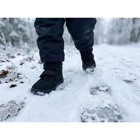 DETSKÉ ZIMNÉ BAREFOOT TOPÁNKY ZERU TEX BLACK FRODDO G2110150-15