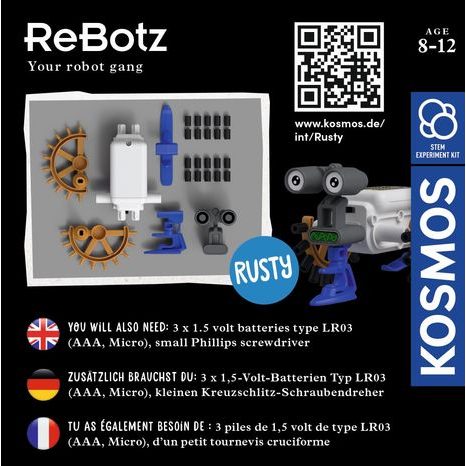 KOSMOS ROBOT RUSTY JEZDÍCÍ - NÁVOD K SESTAVENÍ