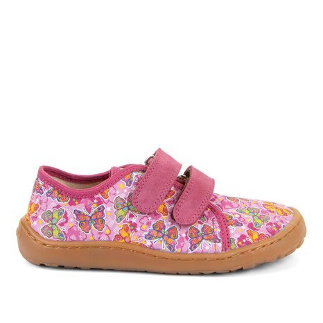 DIEVČENSKÉ PLÁTENÉ BAREFOOT TENISKY CANVAS FUXIA/PINK FRODDO G1700440-11
