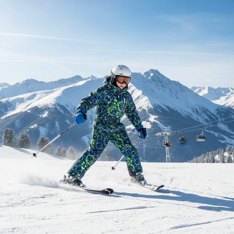 COSTUM DE SCHI PENTRU BĂIEȚI BENA, PIDILIDI, PD1149-04, ALBASTRU