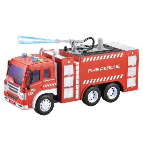 Tűzoltó teherautó vízi ágyúval, 27 cm, Wiky járművek, W006723 