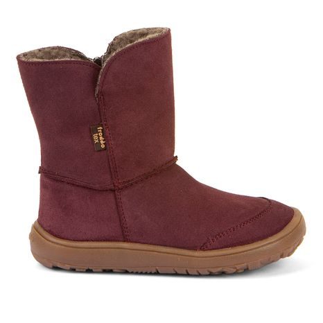 DÍVČÍ ZIMNÍ BAREFOOT BOTY TEX SUEDE BORDEAUX  G3160250-1