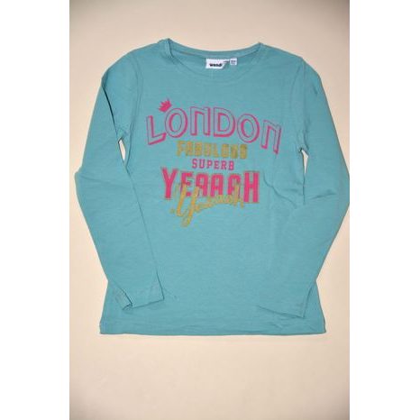 tričko dievčenské s dlhým rukávom, Wendee, ozfb102506-1, modrá 