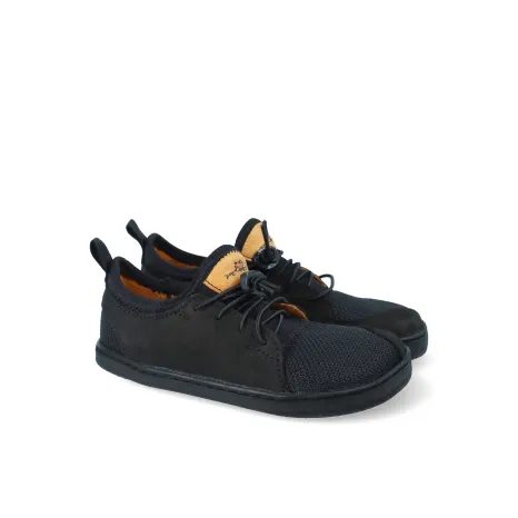 DETSKÉ TENISKY BAREFOOT PEGRES, BF53, ČIERNE