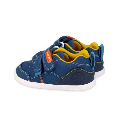 CHLAPČENSKÉ BAREFOOT PLÁTENÉ TENISKY LONA BASICA PETROL BIOMECANICS 262190-A556