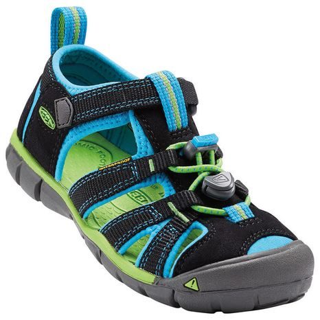 Dětské sandály SEACAMP II CNX, black/blue danube, Keen, 1016426, kluk