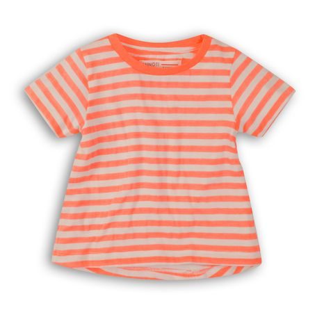 Tričko dievčenské s krátkym rukávom, Minoti, 2SLUBT18, oranžová