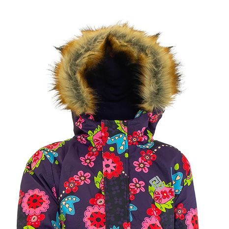 DÍVČÍ BUNDA LYŽAŘSKÁ ZIMNÍ KINDU PIDILIDI, PD1148-06, FIALOVÁ