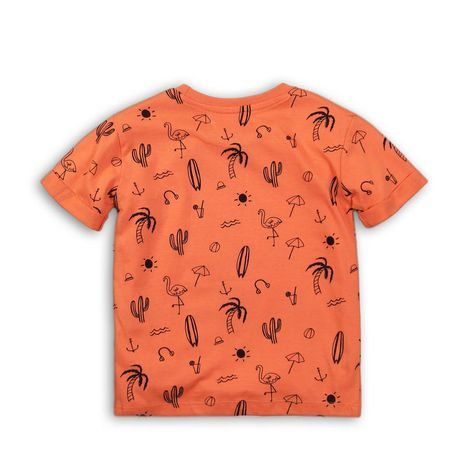 TRICOU PENTRU BĂIEȚI, CU MÂNECĂ SCURTĂ, MINOTI, TB TSHIRT 6, PORTOCALIU