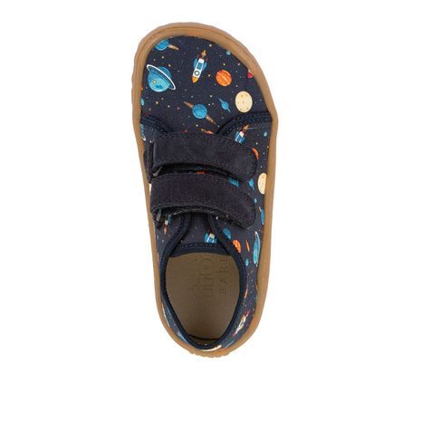 DETSKÉ PLÁTENÉ BAREFOOT TENISKY CANVAS BLUE FRODDO G1700440-28