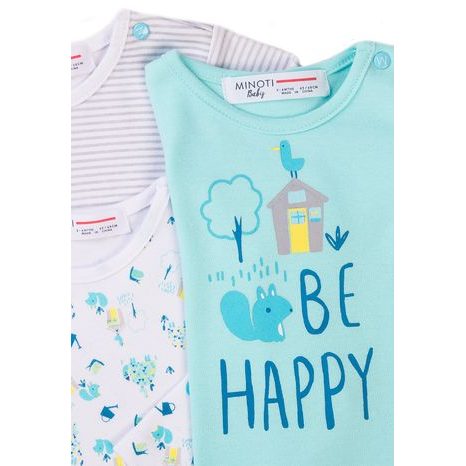 TRIČKO KOJENECKÉ 3PACK, MINOTI, SNAIL 10, MODRÁ