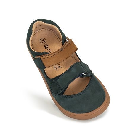 CHLAPČENSKÉ SANDÁLE BAREFOOT PADY BROWN, PROTETIKA, HNEDÉ