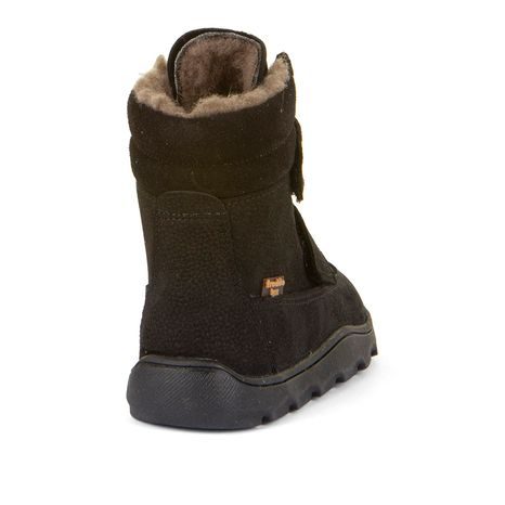 DÍVČÍ ZIMNÍ BAREFOOT BOTY ZERU TEX WINTER BLACK, FRODDO, G3160240-7, ČERNÁ