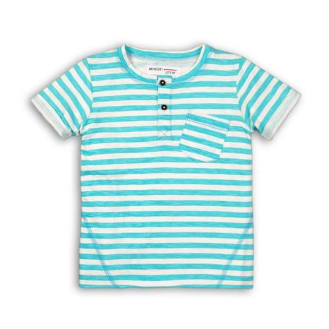 Tricou pentru băieți, cu mânecă scurtă, Minoti, Eco 7, albastru