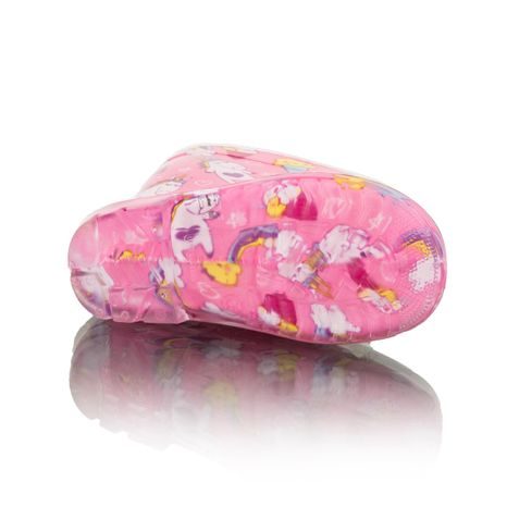 DÍVČÍ HOLÍNKY PVC - POTISK JEDNOROŽEC, PIDILIDI, PL0089-03, RŮŽOVÁ