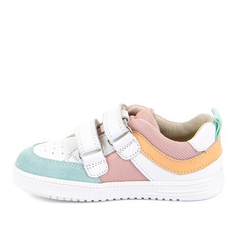 DIEVČENSKÉ BAREFOOT TEXTILNÉ TENISKY LOOP WHITE/PINK FRODDO G3130282-4