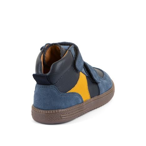 CHLAPČENSKÉ CELOROČNÉ KOŽENÉ ČLENKOVÉ BAREFOOT TOPÁNKY LOOP HIGH-TOPS DARK BLUE FRODDO G2110157
