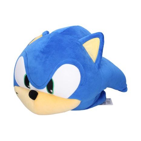 VELKÁ MODRÁ PLYŠOVÁ HLAVA JEŽKA SONICA O ROZMĚRECH 38 CM V MĚKKÉM PROVEDENÍ