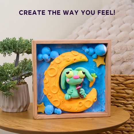 OKTO ZAJÍČEK NA MĚSÍCI - DETAIL HOTOVÉHO VÝROBKU