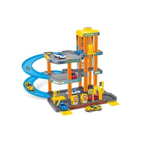 GARÁŽ SE 2 AUTÍČKY, 34,5X33,5X28,5 CM, WIKY VEHICLES, W006691