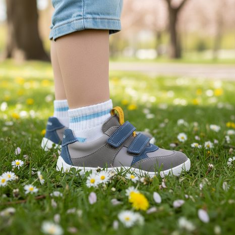 DETSKÉ BAREFOOT TENISKY ZERU SPRING GREY+ FRODDO G3130264-3