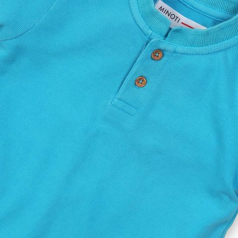 TRICOU PENTRU BĂIEȚI, CU MÂNECĂ SCURTĂ, MINOTI, BUGS 8, ALBASTRU