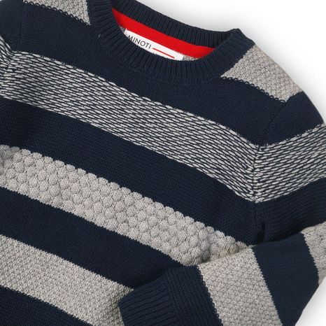 SVETR CHLAPECKÝ BAVLNĚNÝ, MINOTI, DEPT 8, ŠEDÁ