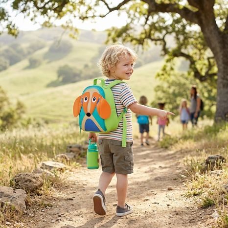 DÍTĚ S BATOHEM NA ZÁDECH