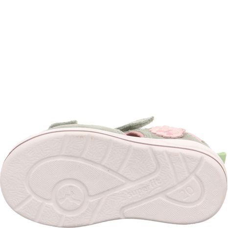 DÍVČÍ SANDÁLY BOOMERANG LIGHT GREEN/PINK SUPERFIT 1-000866-7500 SVĚTLE ZELENÁ