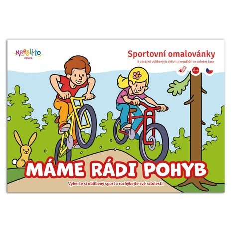 MÁME RÁDI POHYB - SPORTOVNÍ OMALOVÁNKY A5, IMAGU, W037124