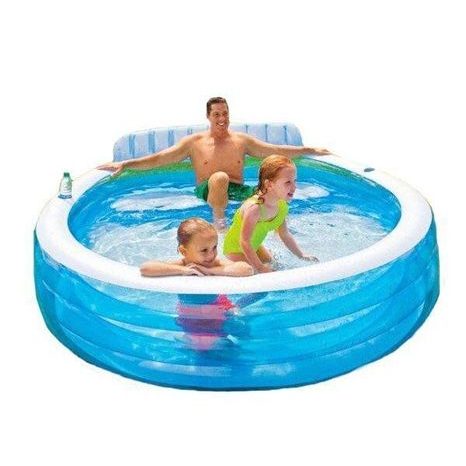 PISCINĂ GONFLABILĂ DE FAMILIE 229 X 218 X 79 CM, INTEX, W157190