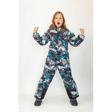 CHLAPČENSKÁ LYŽIARSKA KOMBINÉZA KAWE, PIDILIDI, PD1151-02, MODRÁ