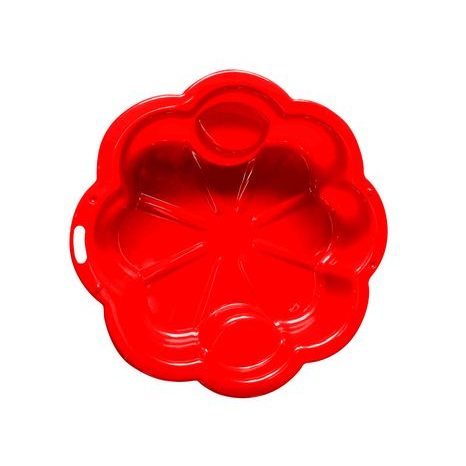 PÍSKOVIŠTĚ KVĚTINA - ČERVENÉ 107X107 CM