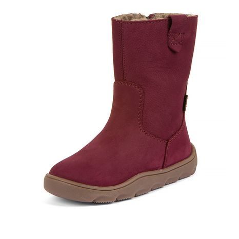 DÍVČÍ ZIMNÍ BAREFOOT KOZAČKY  ZERU TEX BOOT BORDEAUX G3160257-6