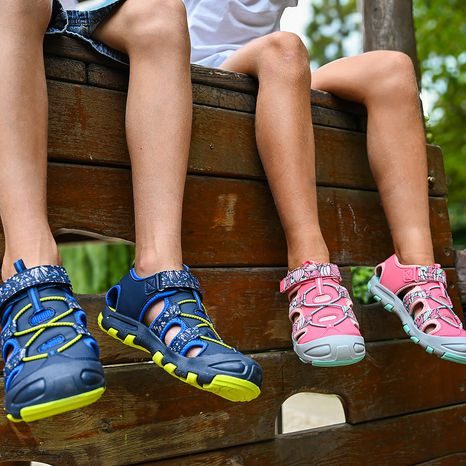 DIEVČENSKÉ SANDÁLE BUGGA LUMA PINK/TURQUOISE - RUŽOVÉ