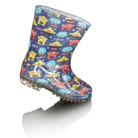 CHLAPECKÉ HOLÍNKY PVC - POTISK MONSTERS, PIDILIDI, PL0040-04,  MODRÁ