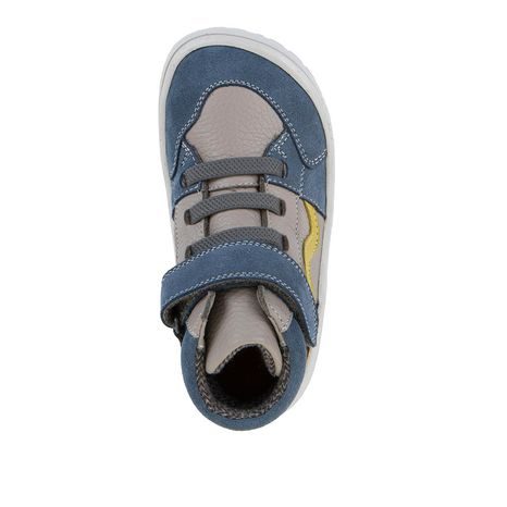 DETSKÉ CELOROČNÉ ČLENKOVÉ BAREFOOT TOPÁNKY TEX GO GREY/BLUE FRODDO G3110265