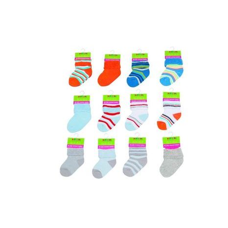 Kojenecké froté ponožky  (0 až 6m), Pidilidi, PD506, kluk LZE OBJEDNAT POUZE CELÉ BALENÍ 12 KS