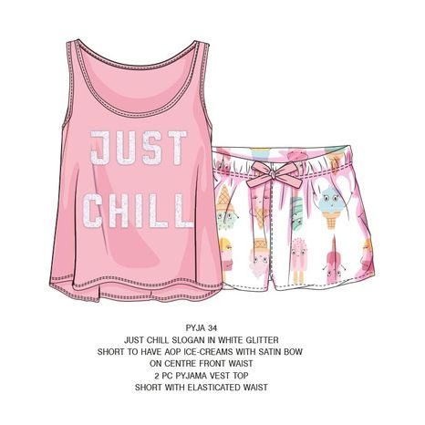 Pijamale pentru fete, scurte, Minoti, PYJA 34, roz 