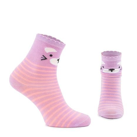 VESELÉ PONOŽKY FUNNY DÍVČÍ - 3PACK, PIDILIDI, PD0135-01, HOLKA