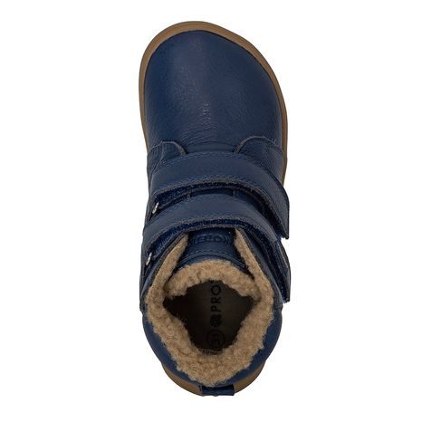 CHLAPECKÉ ZIMNÍ BAREFOOT BOTY DARYK NAVY, PRO-TEX, PROTETIKA, MODRÁ