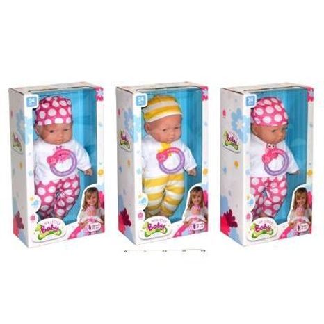 PĂPUȘĂ BEBE CARE VORBEȘTE 38 CM, WIKY, 105181