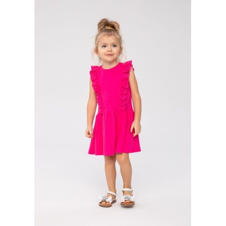 ŠATY DÍVČÍ VOLÁNKOVÉ, MINOTI, 14DRESS 2, HOLKA