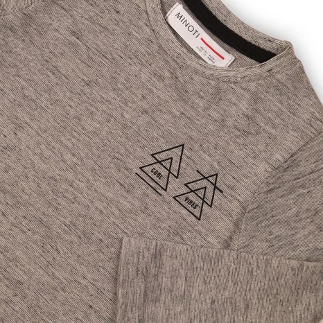 TRIČKO CHLAPČENSKÉ S DLHÝM RUKÁVOM, MINOTI, RANGER 8, ŠEDÁ